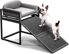 Non Slip Dog Stairs Ramps for High Bed,Extra Wide Seat Chairs Mate for Small Pup