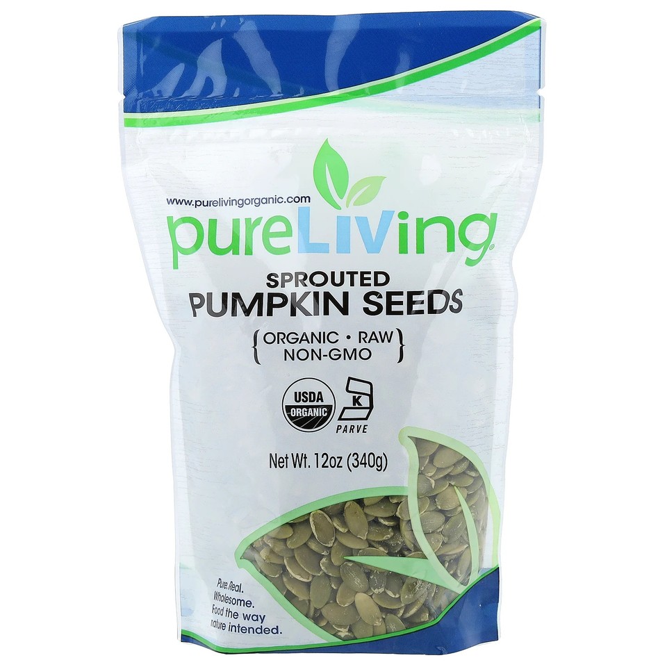 Organic Sprouted Pumpkin Seeds, 12 oz (340 g)