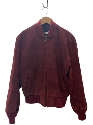 Schott Blouson/Size 42/Suede/Red/Solid Used