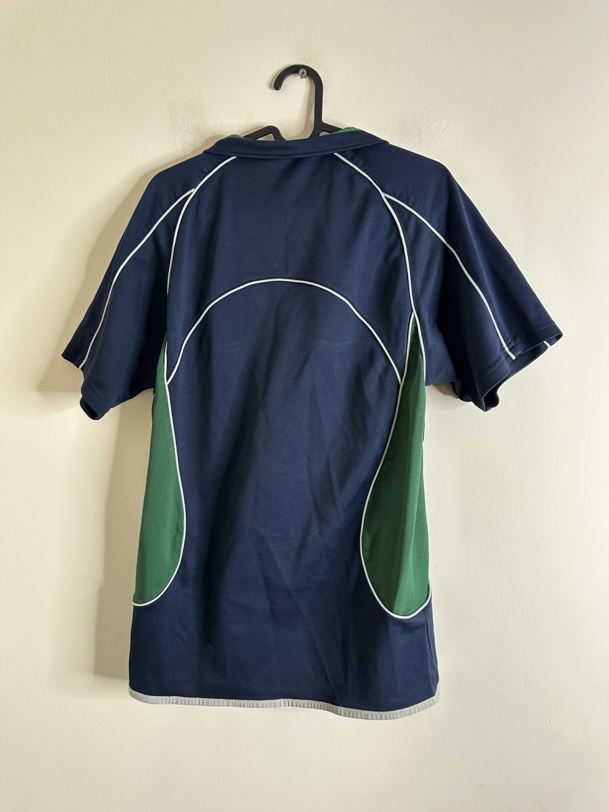 Canterbury Rugby Shirt Size Small S IRFU Ireland TShirt Top Sports Blue Vintage image 6