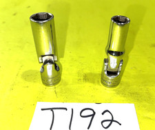 Snap-on Tools 2 Piece 38 Drive Metric Swivel Deep Chrome Sockets 10mm 13mm