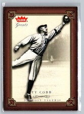2004 Fleer Greats of the Game #2 Ty Cobb MLB Detroit Tigers
