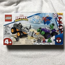 LEGO Spider-Man: Hulk vs. Rhino Truck Showdown (10782) Brand New, Sealed!