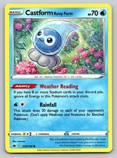 Castform Rainy Form 033/198 SWSH06: Chilling Reign Pokemon Card - NM