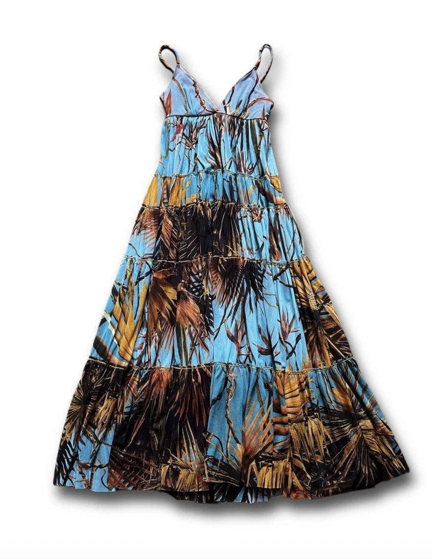 knee length dresses for ladies Baltic Born Womens Katherine Maxi Dress | Cream + Rust Floral main image 0