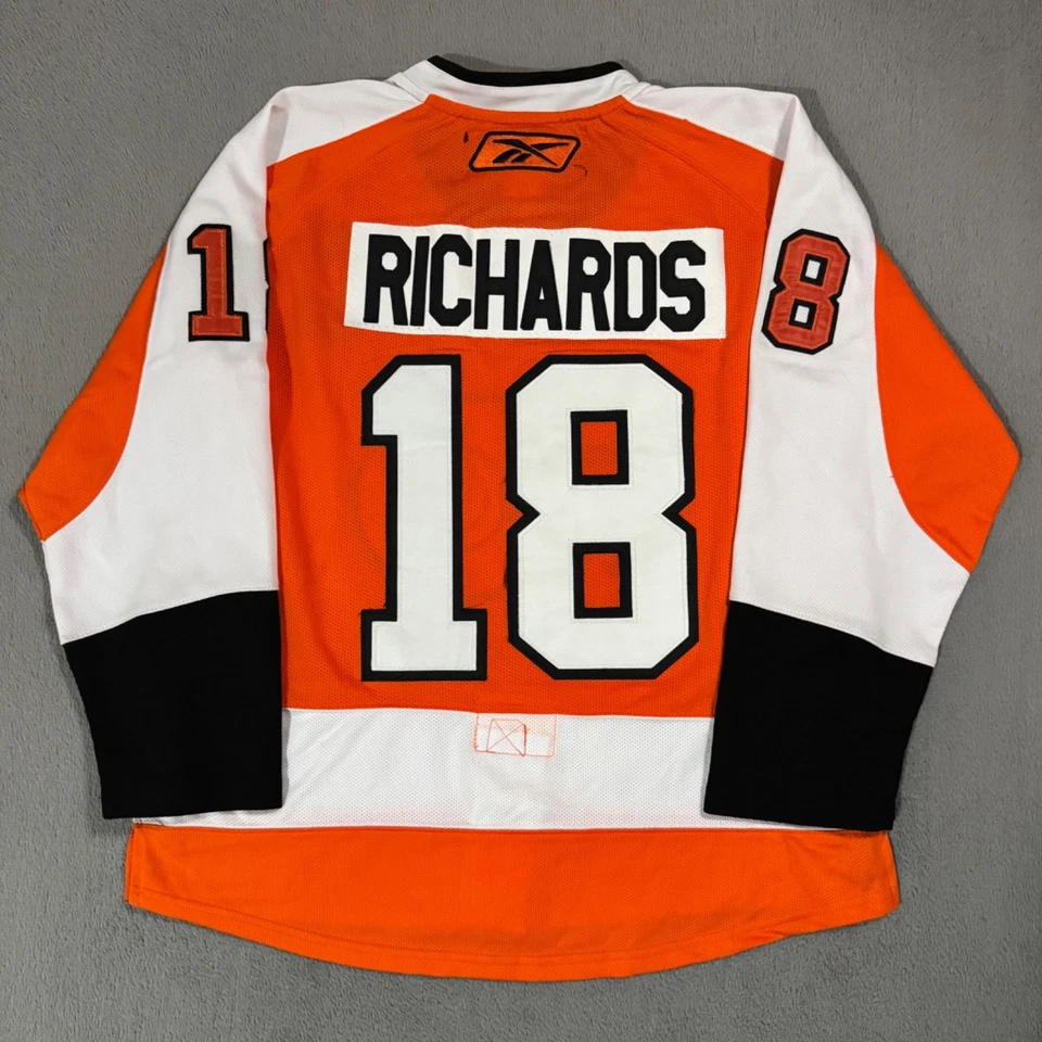 Camiseta deportiva Philadelphia Flyers Mike Richards #18 NHL hockey de colección Reebok -L 50 Foto 2 de 4