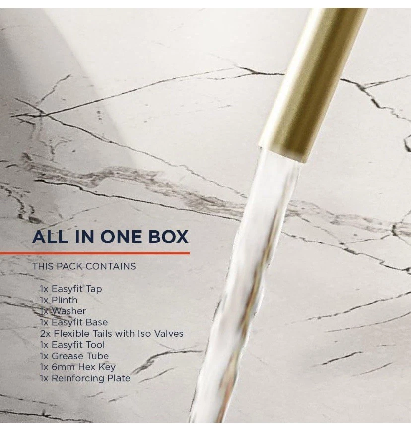 Bristan CSH EFSNK BB CashewEasyfit Monobloc Kitchen Sink Mixer Tap Brushed Brass - Image 3 of 4