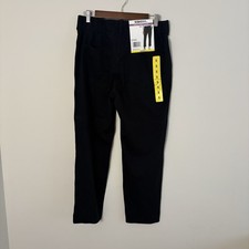 New 32 Degrees Cool Ankle Length Pants Women's Small Black Stretch Belt Loop M6