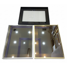 Custom Aluminum Frame Cabinet Doors, Glass Display Doors, Single Sample