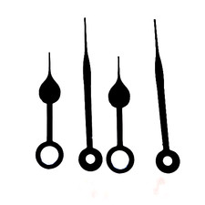 Illinois 18 Size Pocket Watch Hands 18s Fat Blue Spade Sword "2" pairs