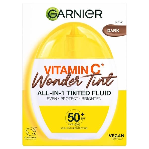 Garnier Vitamin C Wonder Tint All-in-1 Tinted Fluid Dark 40ml