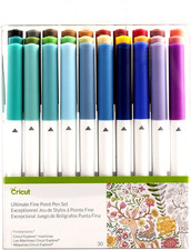 Cricut Fine Point Pens Markers 0.4 mm 30 Count Cricut Maker Explore 2004060