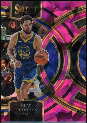 KLAY THOMPSON - 2023 Pink Cracked Ice Premier #198 - 11/99 - JERSEY NUMBER!