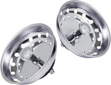 FAUC97333-2 Kitchen Sink Basket Strainer for Standard Drains 3-1/2 Inch Chrom