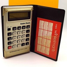 Vintage Radio Shack EC-447 Dual Powered LCD Pocket Calculator 1983 Calendar