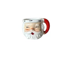Lefton Vintage Minature Santa Mug#1383 Made In Japan