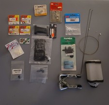 MISCELLANEOUS LOT OF MODEL GWS RC AIRPLANE PARTS