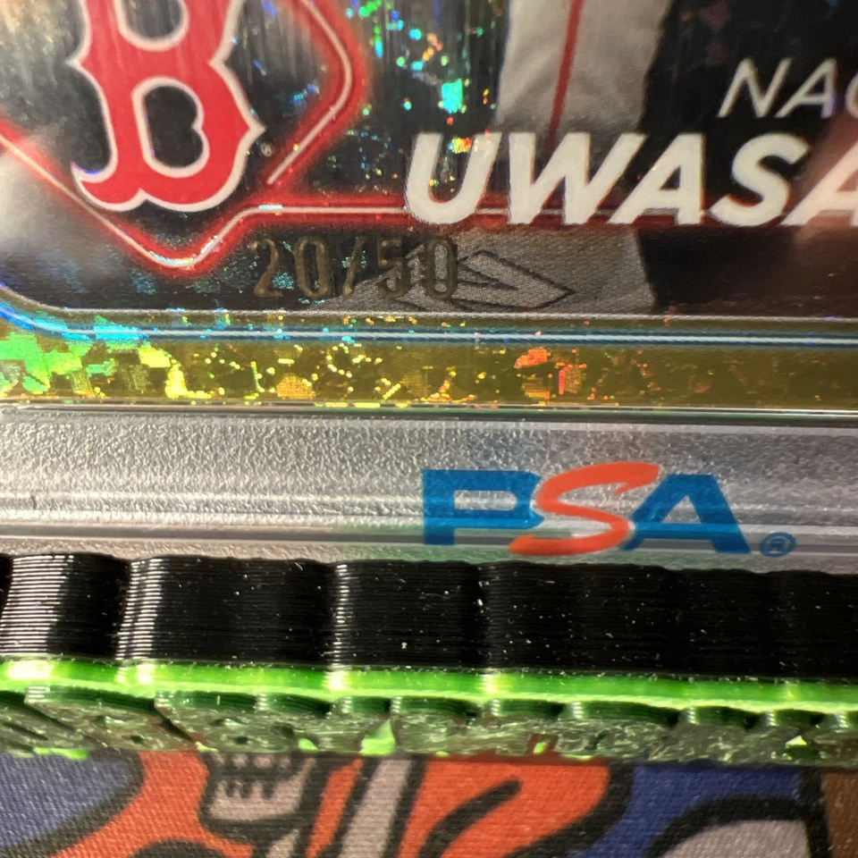 2024 Topps Chrome Update Naoyuki Uwasawa ROOKIE GOLD REFRACTOR PSA 9 MINT 🥵📈 - Image 3 of 3