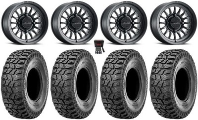 Method 411 15'' Wheels Black (4+3) 33'' Ridge Saw 2.0 Tires Pioneer 1000 / Talon