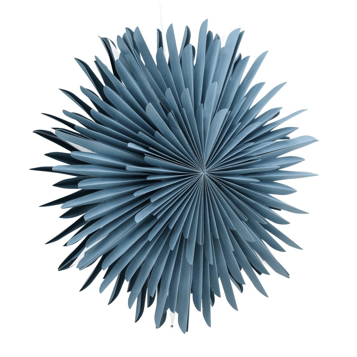 Lampe suspension design Selen 60cm bleu en métal pour salon