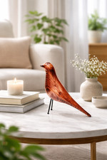 holzvogel Handarbeit Tisch deko Regal deko