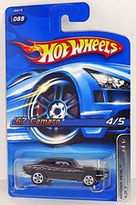 Hot Wheels 2006 Motown Metal Series #89 '67 Camaro Black w/ 5SPs