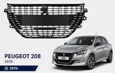 NEU K&Uuml;HLERGRILL VORNE PEUGEOT 208 2019- CHROM SCHWARZ 98232100VD NEU