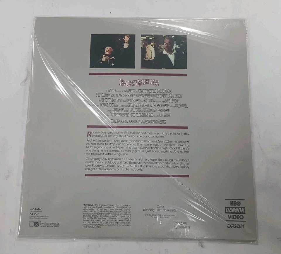 Back to School ( Laserdisc 1986) Rodney Dangerfield Foto 2 de 2