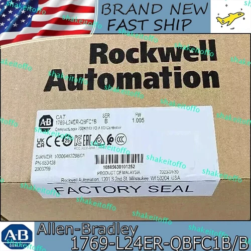 New 1769-L24ER-QBFC1B CompactLogix 750KB Controller Fast Shipping 1PC SerB