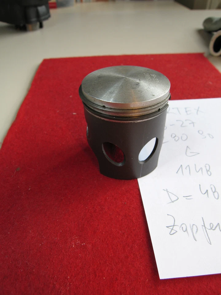 Vertex Kolben+Ringe D 48 mm 18 - 27 280 90 beschichtet 2T Race - Bild 2 von 4