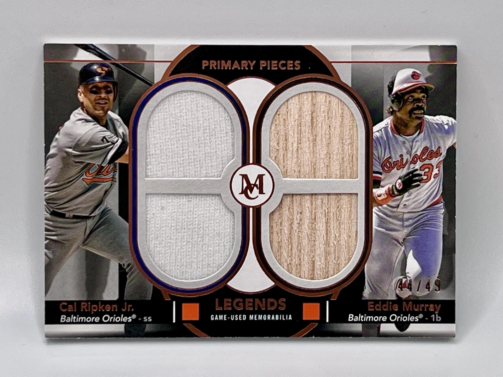 2024 Museum Collection Cal Ripken Jr/Eddie Murray Dual Player Quad Relic /49