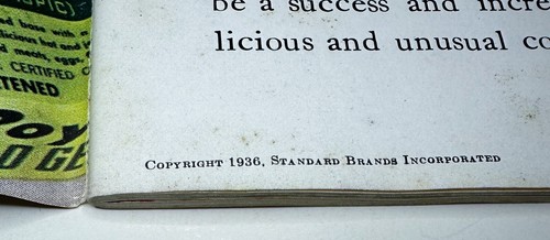 1930’s Royal Gelatin Desserts & Salads Cookbook Recipes Standard Brands 1936 Vtg - Picture 4 of 7
