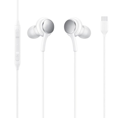 Headphones TYPE-C Earphones USB-C Earbuds w Mic Headset for Cell Phones