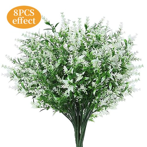 Artificial Flowers Plastic Fake Plants UV Resistant Home In Outdoor Garden Decor - Picture 18 of 32