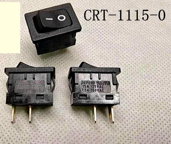 1/5PCS DEFOND CRT-1115-0 On Off Power Rocker Switch 2Pin 2position