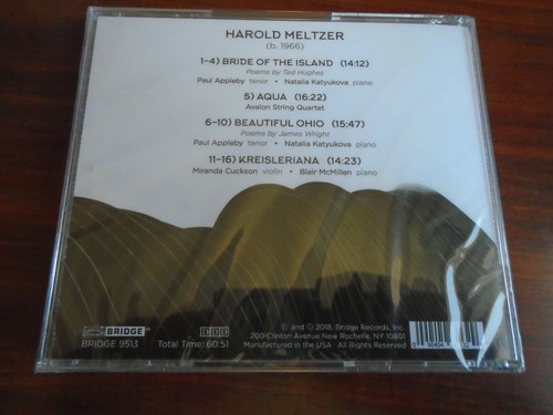 HAROLD MELTZER Songs & Structures - CD NEW SEALED - Picture 2 of 2