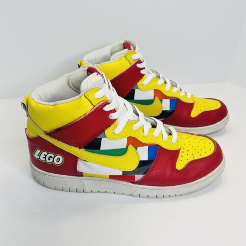 Lego Nike Dunk Custom High Top Sneakers Size 11 Lego Masters Bricks Rare Shoes - Picture 1 of 13