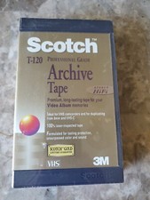 Scotch T-120 Professional Grade VHS Video Tape 3M Vintage New Sealed