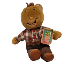 Vintage Eden Arthur The BRAIN Alan PBS Kids 13" Stuffed Plush Doll Marc Brown