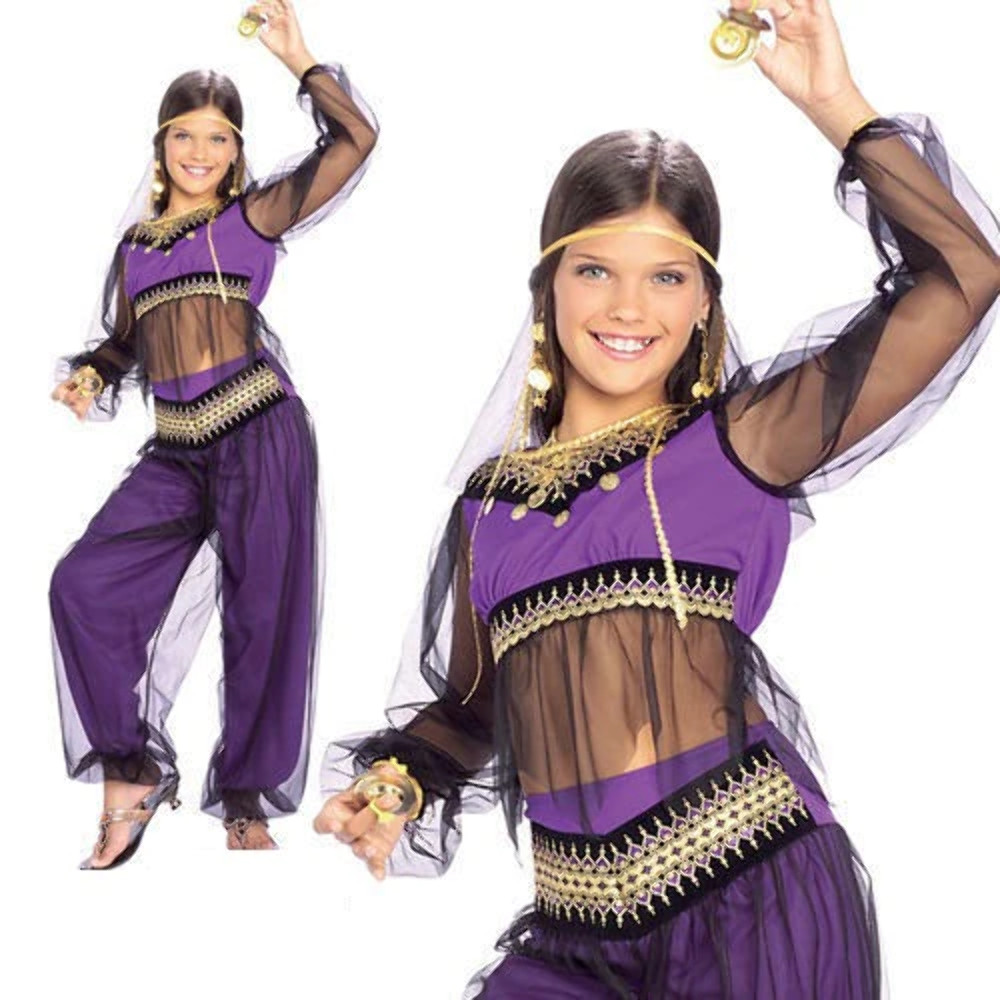 Disfraz De Princesa Harem Para Niñas Bailarinas De La Fantasía Jasmine