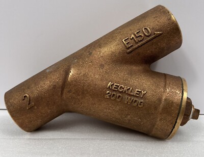 2  KECKLEY STYLE E-150 125# SOLDER JOINT CAST BRONZE ''Y'' STRAINER, IMPORT