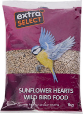 Extra Select Sunflower Hearts Wild Bird Food, 1 Kg 13.63 per kilo