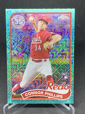 2024 Topps Series 2 Connor Phillips RC Silver Pack AQUA /199 Reds 81424 ...