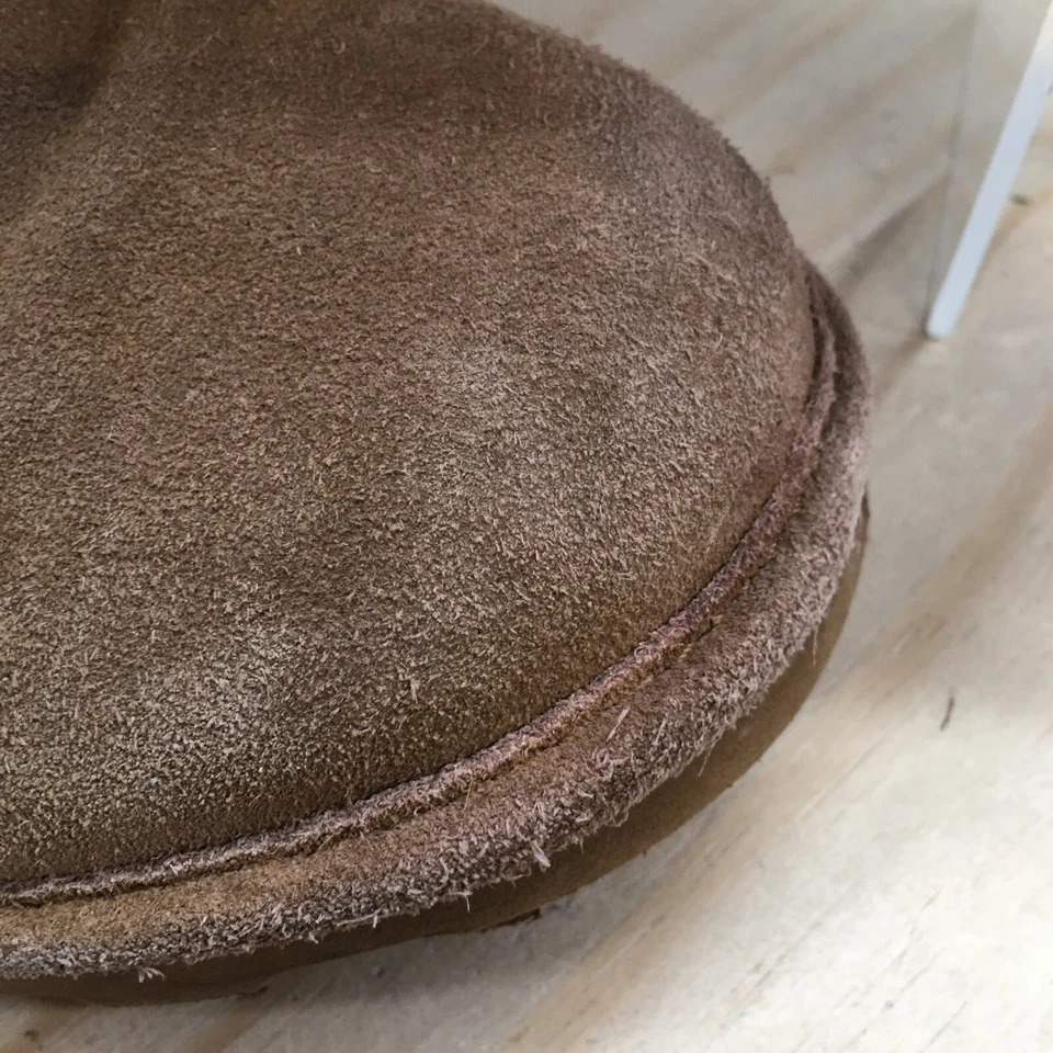 Bearpaw Boots Womens 8 Emma Short Mid Calf Winter Snow Casual Brown Suede Fur - Image 3 of 4