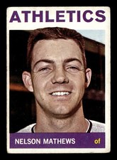 Nelson Mathews 1964 Topps #366 Kansas City Athletics VG