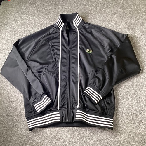 Akademiks Jacket Men’s large Full Zip Track Jacket Black Y2K Hip hop - Picture 2 of 10