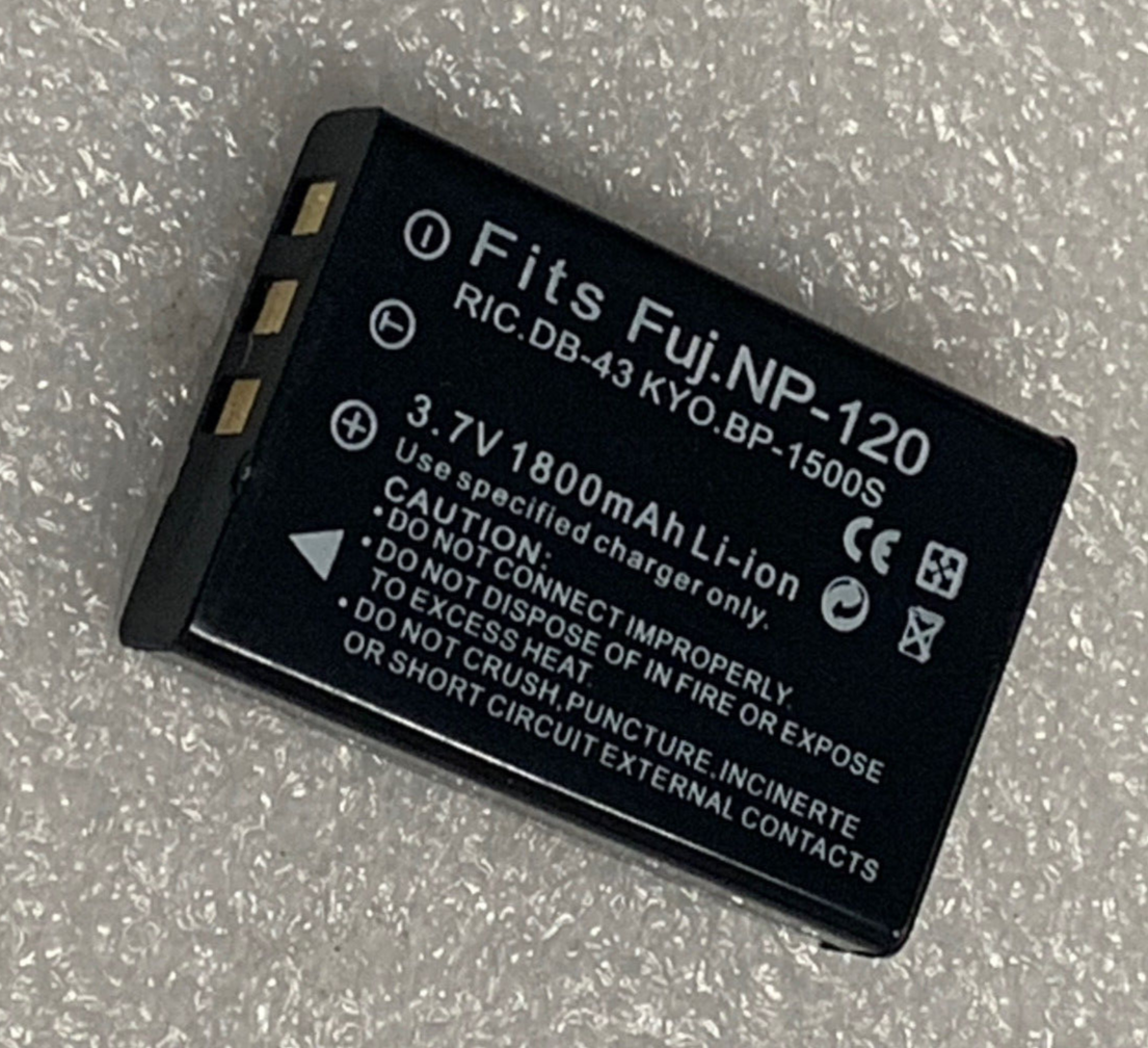 Batterie 1800mAh Tipo BP-1500S DB-43 NP-120 ZPT-PM18 Per FujiFilm FinePix 603