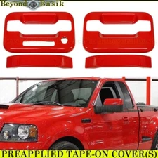 2004 2005-2014 FORD F150 Std/Ext 2 Door Handle COVERS w/KP w/PSGR KH PQ RACE RED