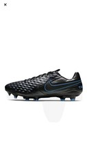 Nike Tiempo Legend 8 Pro FG Soccer Cleats Black Grey Blue AT6133-004 Sz 6 130