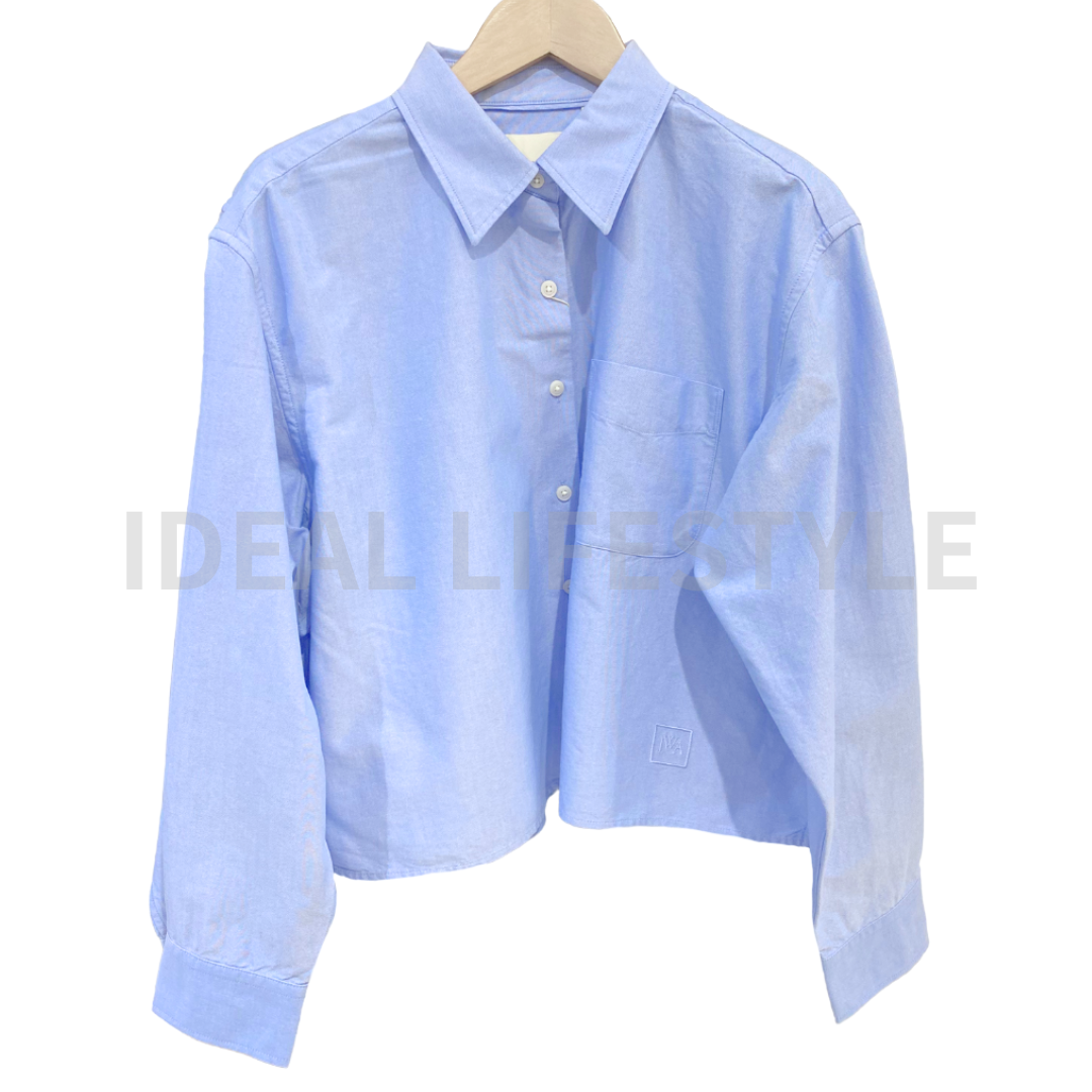 Tシャツ・カットソー J W ANDERSON Light blue oxford oversize shirt UNIQLO JW ANDERSON Oxford Boxy Shirt S-3XL White/Blue Short